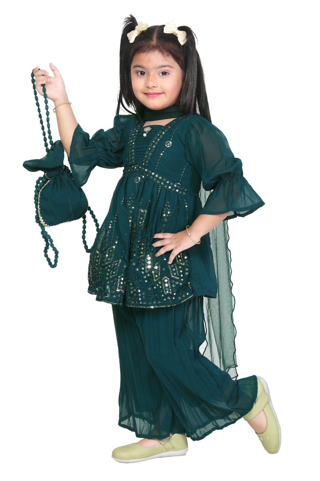 Alia Palazzo Set (Dark Green)