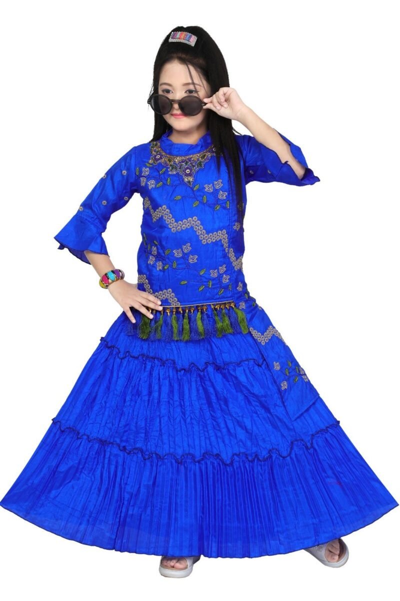 Crop Top & Skirt For Girls