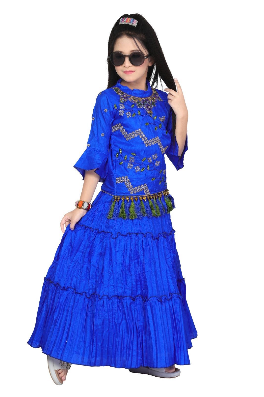 Crop Top & Skirt For Girls - Image 2