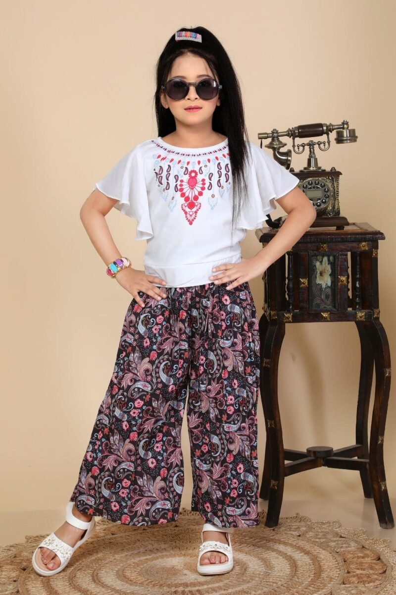 Palazzo Pant & Top Set For Girls
