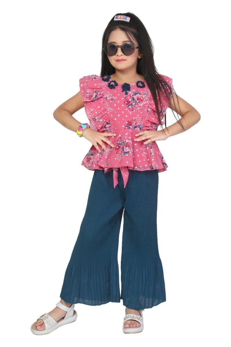 Palazzo Pant & Top Set For Girls