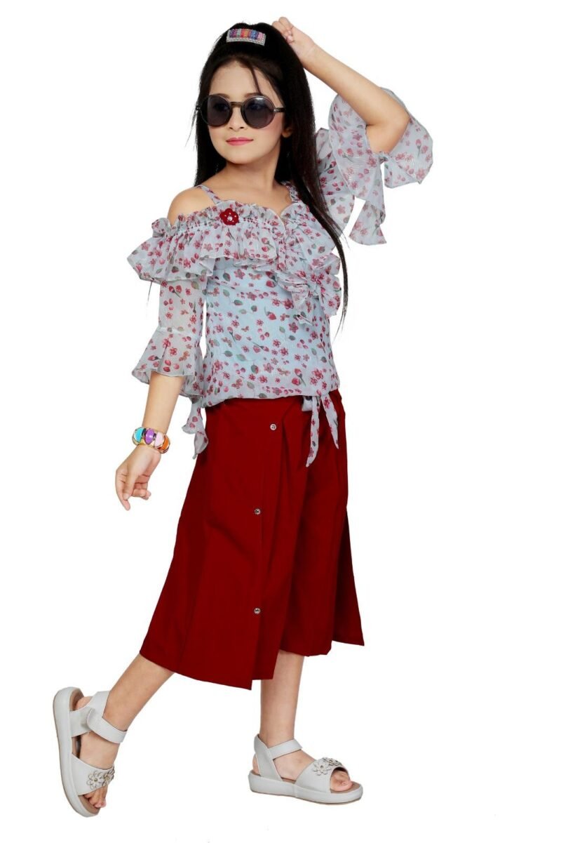 Palazzo Pant & Top Set For Girls