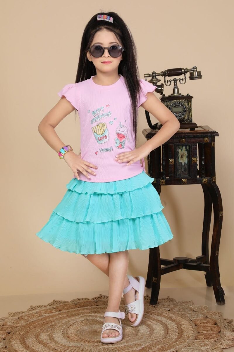 Skirt Top Set For Girls 