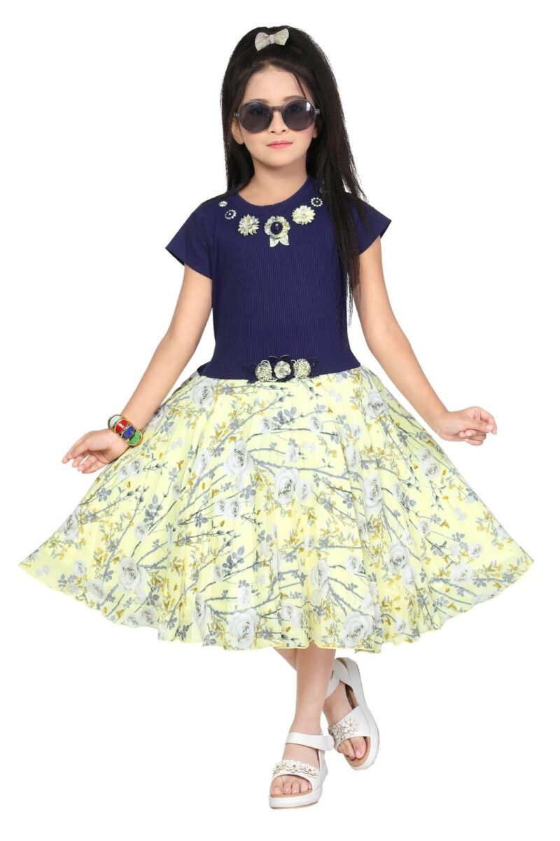 Knee Length Frocks For Girls
