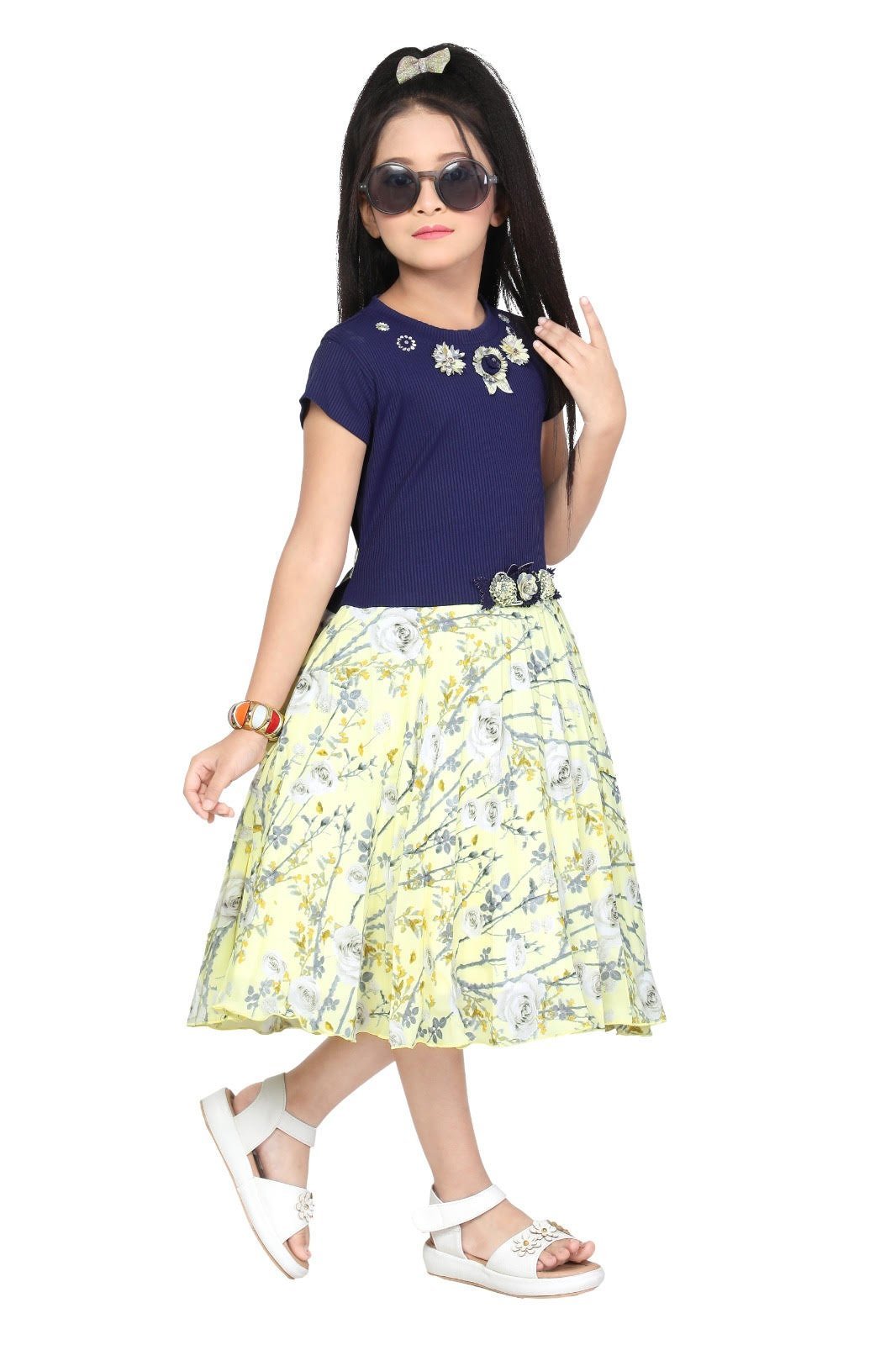 Knee Length Frocks For Girls - Image 2