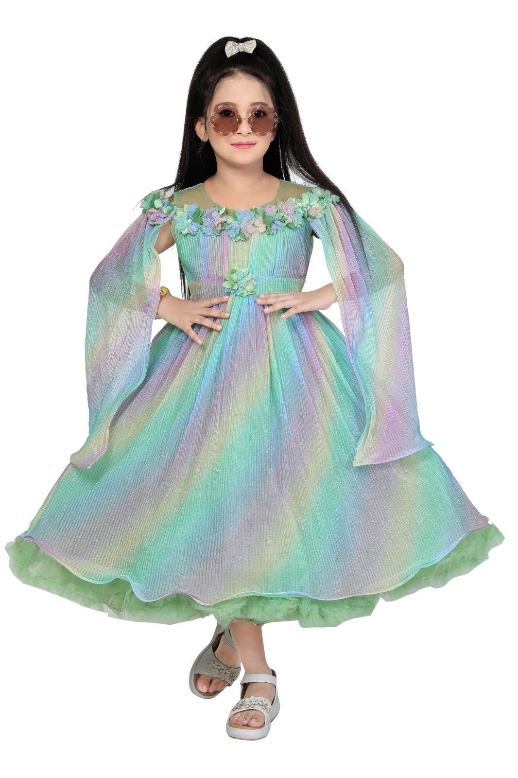 Party Wear Long Gown For Girls