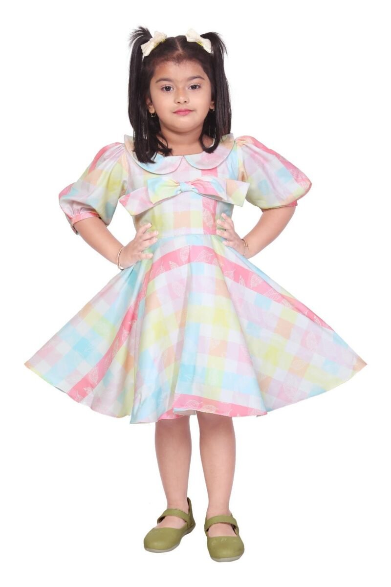 Multi Color Short Frock For Girls