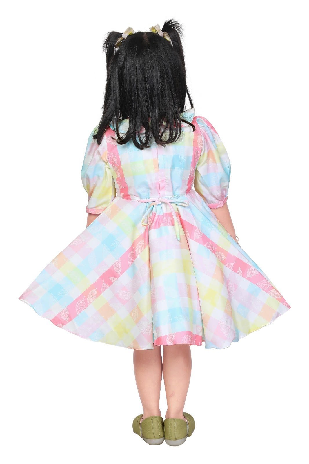 Multi Color Short Frock For Girls - Image 4