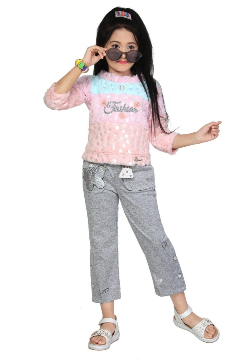 Straight Pant & Top Set For Girls